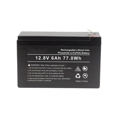 Батарея лития батареи 12v 6ah цикла Lifepo4 FCC глубокая портативная