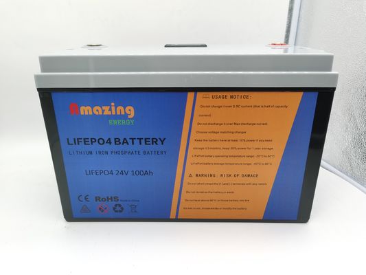 Батарея Lifepo4 24V 100Ah шлюпки RV перезаряжаемые для тележки гольфа