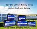4000 раз блок батарей IP56 50Ah 12V Lifepo4 для хранения UPS солнечного